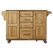 Wobbi Wooden Rolling Kitchen Island