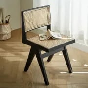 Picture of Rivo Black Wood & Cane Dining Chair