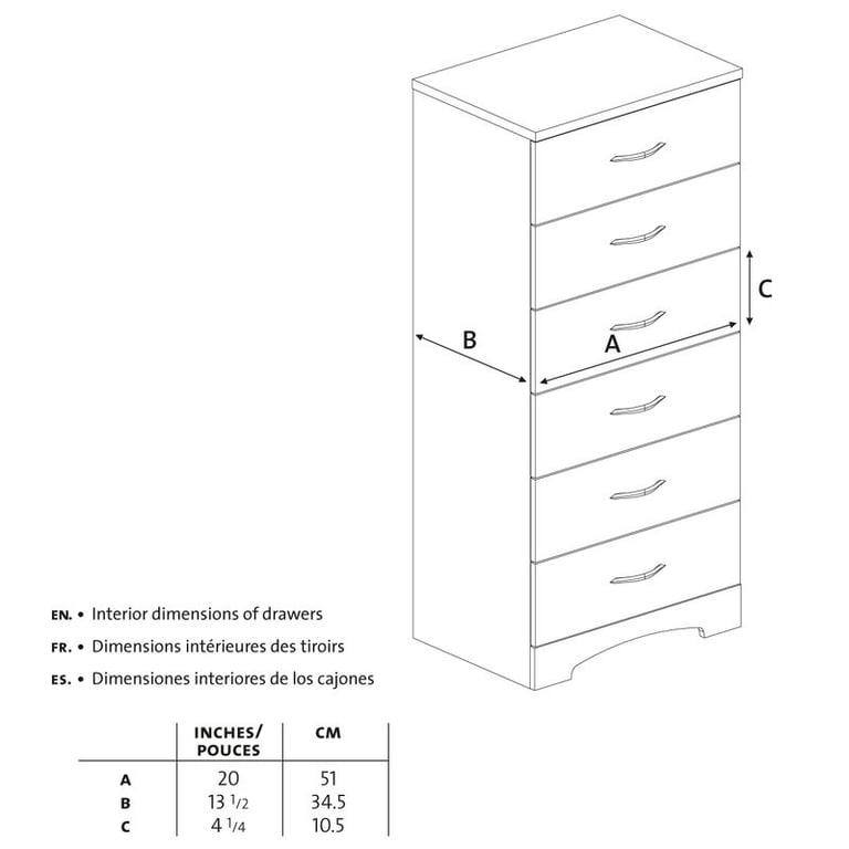 Step One 6 Drawer 26'' W Lingerie Chest