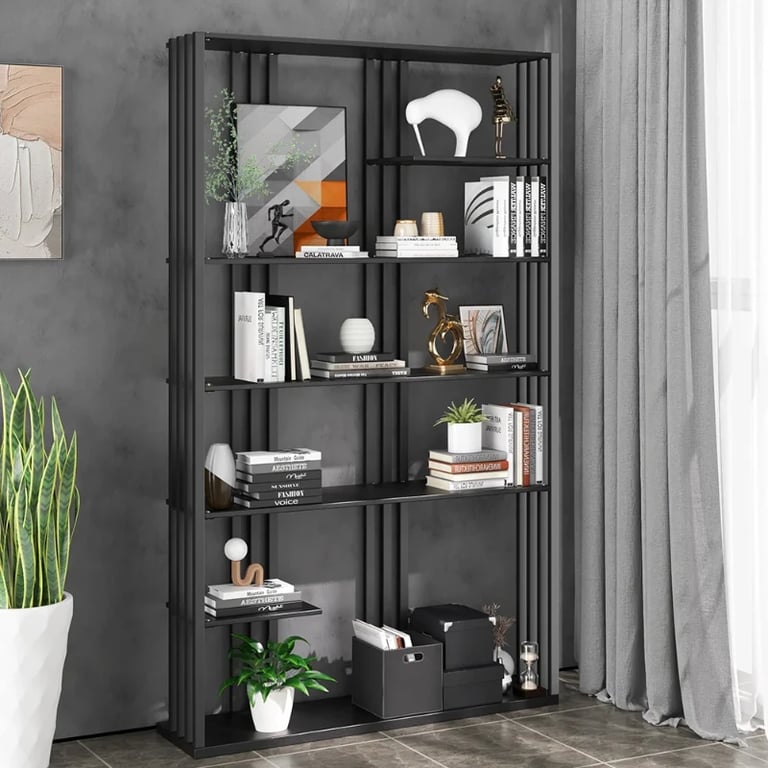 Picture of Paolo bookcase with shelves - natural wood