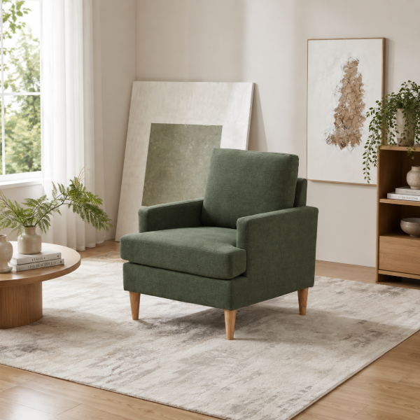 Picture of Petite Armchair - Natural Wood.