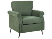 Picture of Daroa Modern Armchair – Natural Wood with Stainless Steel Legs