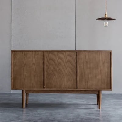 Classy - Natural wood with Rattan sideboard