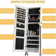 Picture of Taulix Jewelry Armoire with Mirror  with wheels