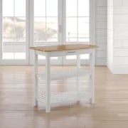 Moppi Solid Wood kitchen Island With Shelves