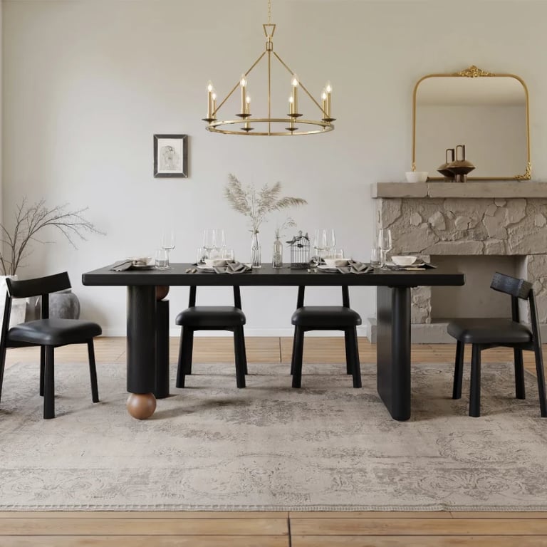 Novera Dining Set – Contemporary Natural Wood Design