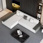 Picture of Lunvia Convertible Sleeper Sofa – L-Shaped Modular Design