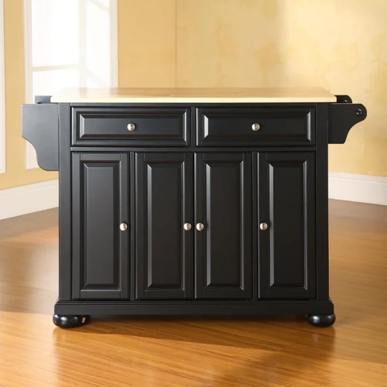 Talya Wide Rolling Kitchen Island