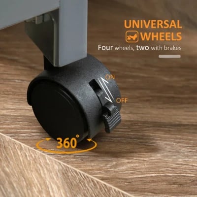 Kulinos Small Kitchen Island with Wheels