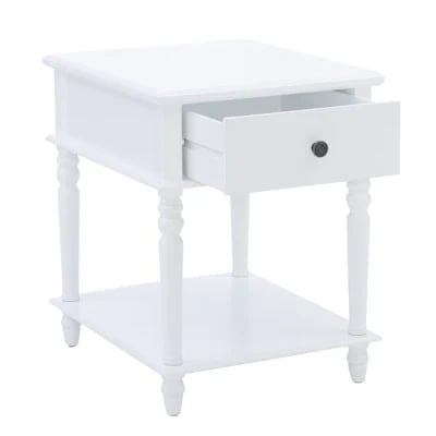 Picture of Rakan Side table natural wood - One Drawer