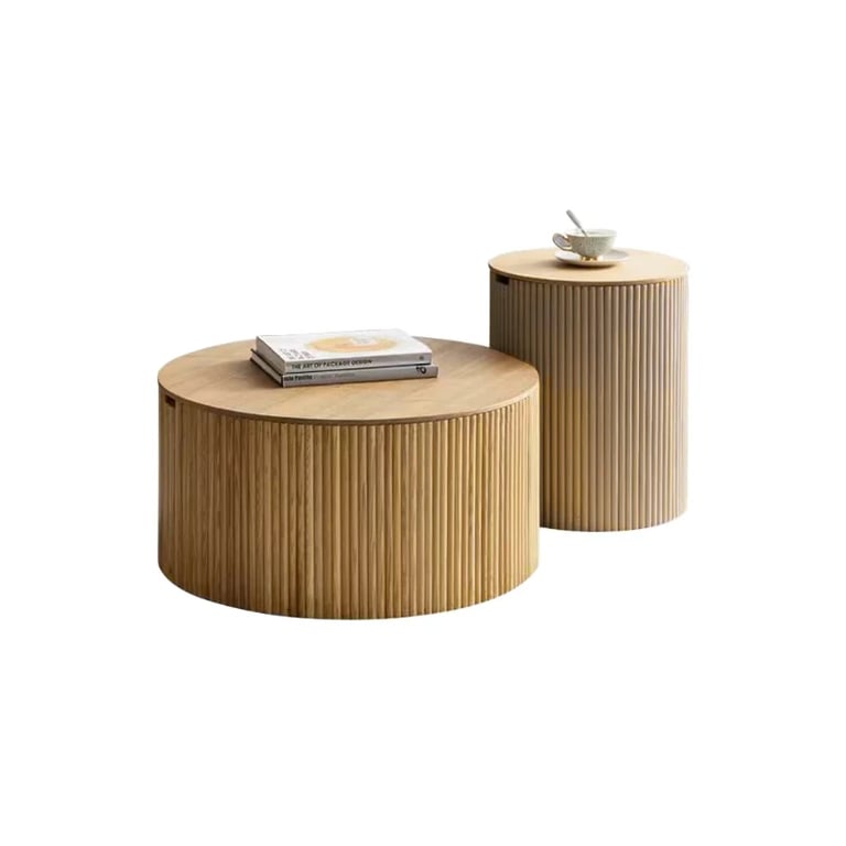 Picture of Ravilo Natural Wood Coffee Table Set