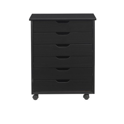 Breshay+6+Drawer+Rolling+Storage+Chest 