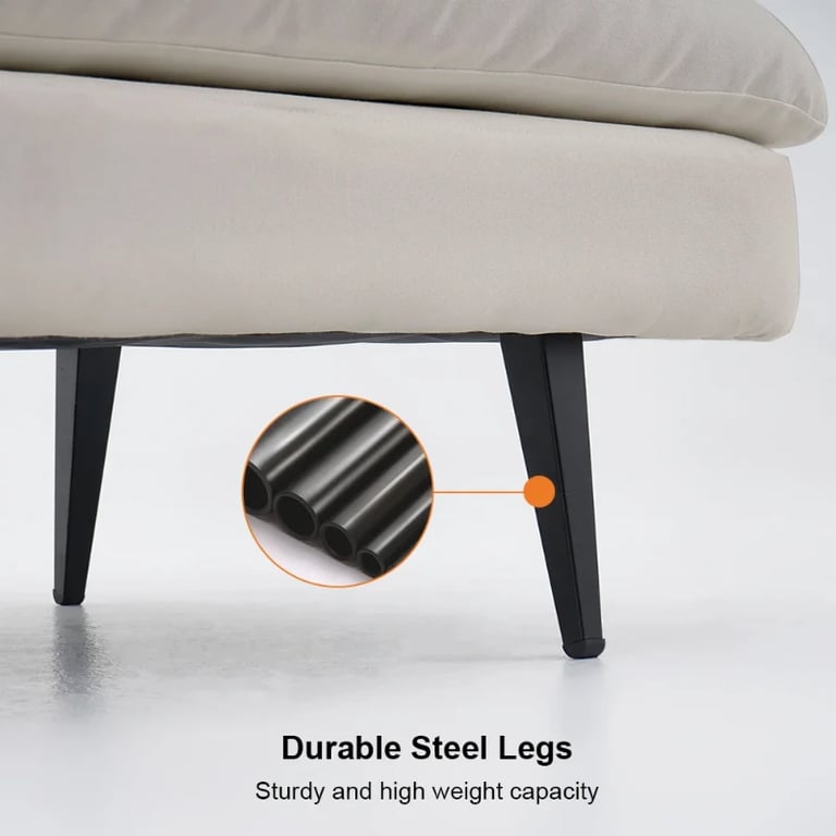 Picture of Curved Modern Lounge Sofa - Natural Wood - Arlo