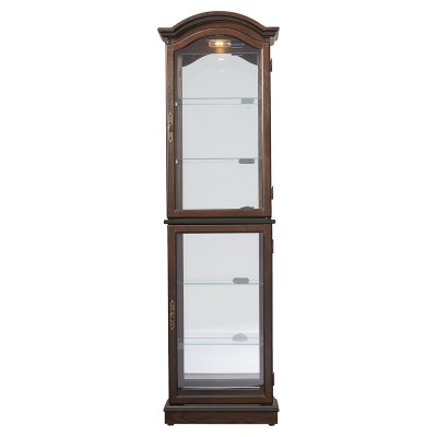 Ping Display Cabinet with Lighting – Natural Wood
