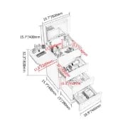 صورة تسريحة نورديك مع مقعد ومرآه