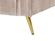 Picture of Daroa Modern Armchair – Natural Wood with Stainless Steel Legs