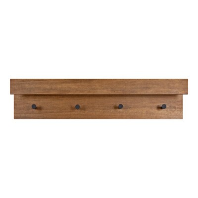 Creager Accent Wall Shelf Ledge with Hook - Naturals 