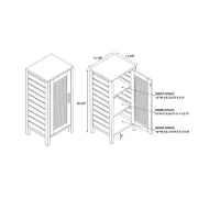 صورة خزانة حمام خشب طبيعي - باولو