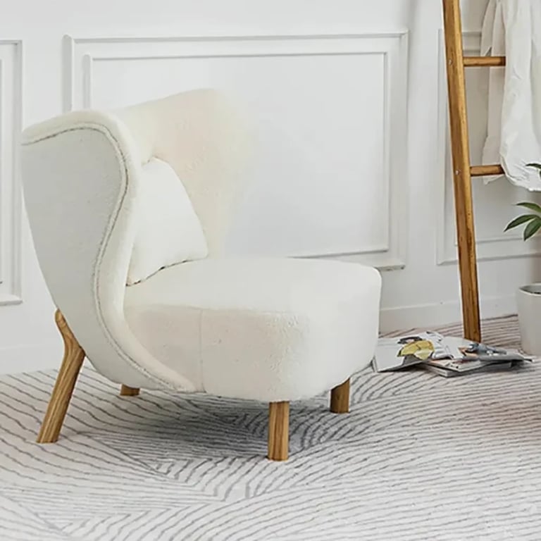Picture of Arteza Natural Wood Accent Chair – Elegant Design for Any Room