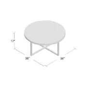 Dillwyn Cross Legs Coffee Table