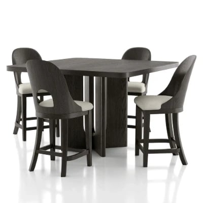 Overo – Modern Natural Wood Dining Set with a Distinctive Design
