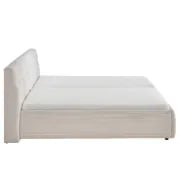 Picture of Zarrah Natural Wood Tufted Upholstered Bed