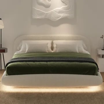 Picture of Serene Curve Upholstered Bed