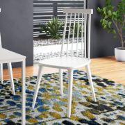 Biry Solid Wood Slat Back Arm Chair