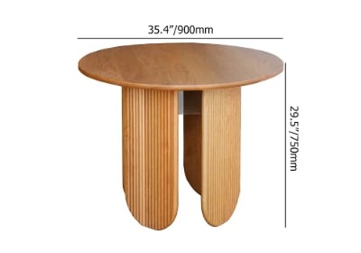 Picture of The Crescent Root Dining Table - Natural wood