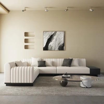 Picture of Cavallo L-Shaped Sectional – Natural Wood