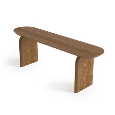 Picture of Nero Natural  Wood Dining Bench – Durable Elegance