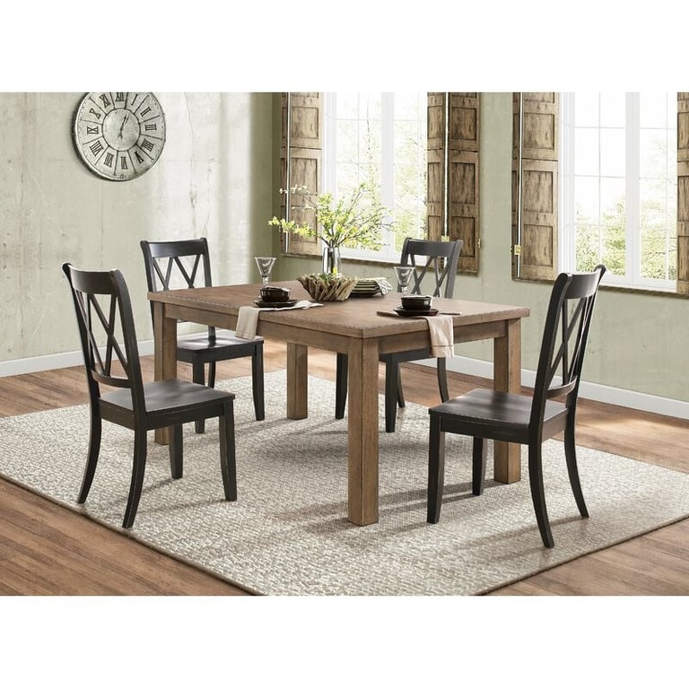 Cheryll Solid Wood Cross Back Side Chair (Set of 2)