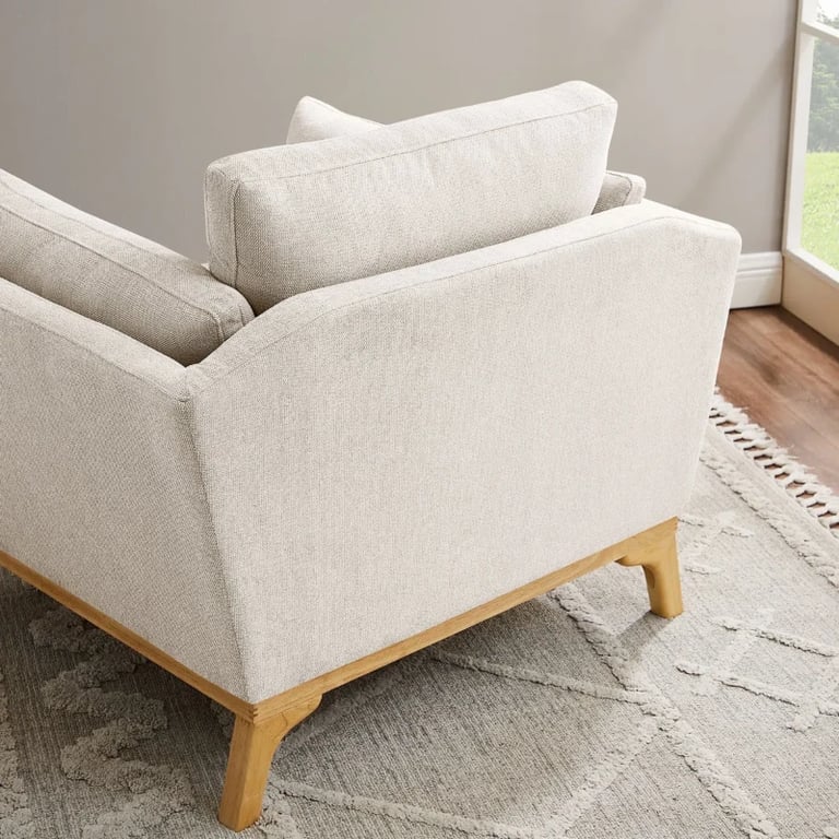 Clair Armchair - Natural Wood.