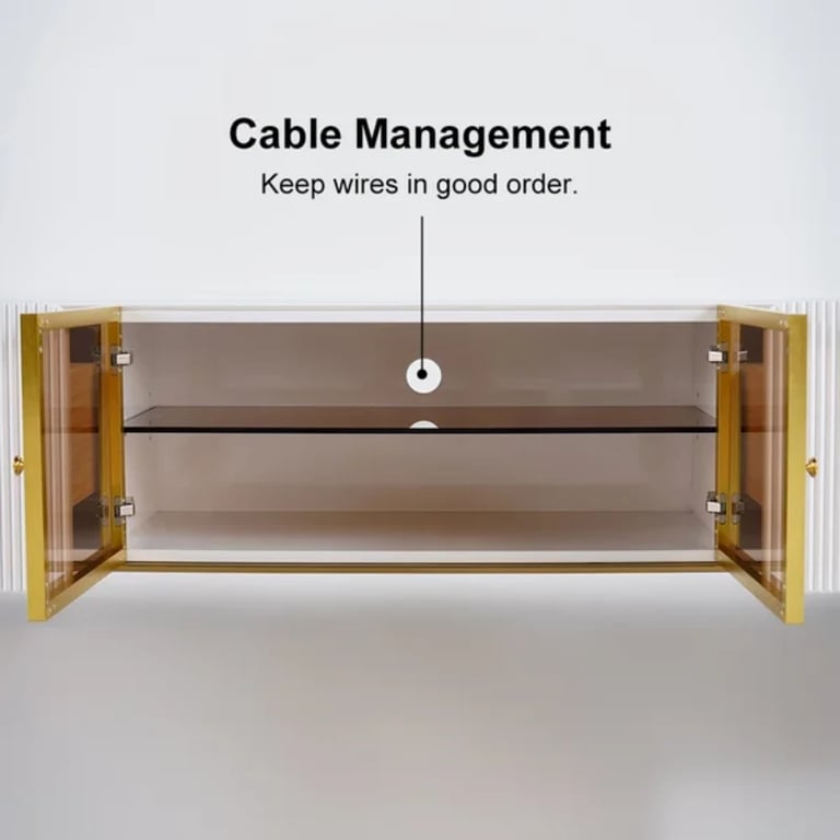 صورة طاولة تليفزيون بيضاويه حديثه باليي - خشب طبيعي