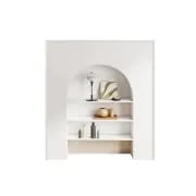 Picture of Laserra Bookcase with 3 Shelves - Natural Wood