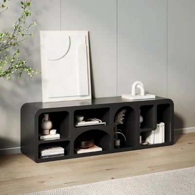 Picture of Silven Modular TV & Bookcase Unit – Natural Wood