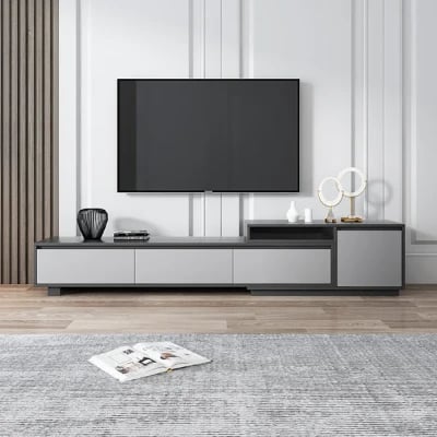 Picture of Flexo Extendable Natural Wood TV Stand – Modern Storage Unit