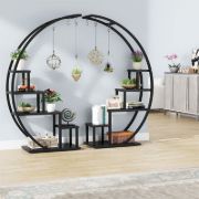 Industrial Multi-Purpose Curved Display Shelf For Home