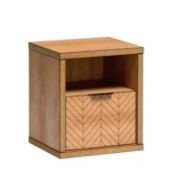 Picture of Vero Natural Wood Bedroom Set – With Accents & Sliding Wardrobe