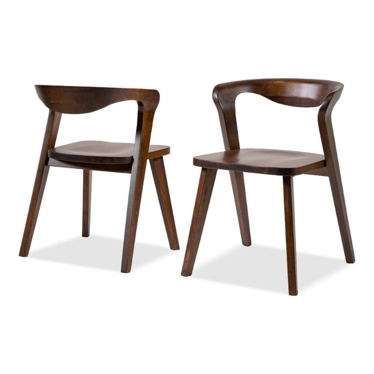 Virel Dining Set – Sculptural Natural Wood Design