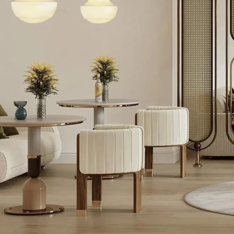 Picture of Arlin Modern Accent Chair – Natural Wood  & Steel Accents