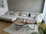 Picture of Alice Nesting Coffee Tables – Natural Wood & Metal Set of 3