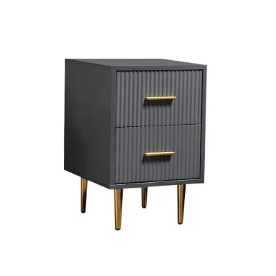 Picture of Crasmy Modern Nightstand with 2 drawers