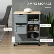 Kulinos Small Kitchen Island with Wheels