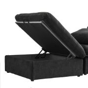 صورة ديلانسي كنبة ركنية على شكل حرف الـ – خشب طبيعي