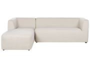 صورة ماتلان – كنبة ركنية على شكل حرف الـ  بقاعدة من الخشب الطبيعي