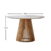 Picture of Nara Round Dining Table – Natural Wood