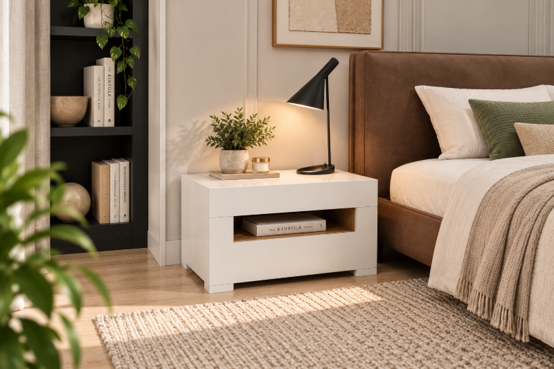 Legeto modern nightstand - one drawer