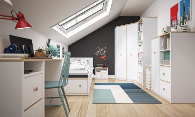 Picture of Astra - Natural Wood Study Desk