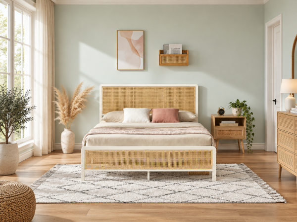 Picture of Elora Modern Natural Wood Bed